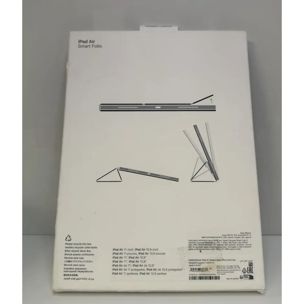 Genuine Apple Smart Folio iPad Air 11-inch M2 M3 M4 Charcoal NEW-SEALED
